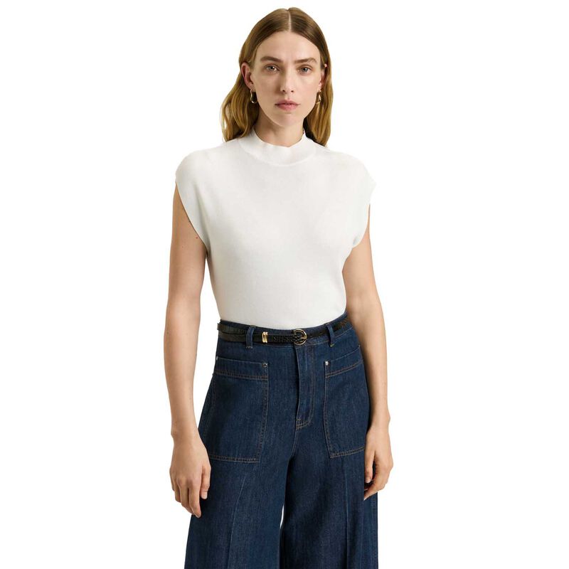 Veronika Maine Drop Shoulder Funnel Neck Knit image number 0